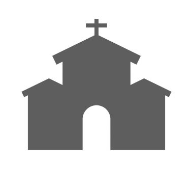 Beyaz arka plan üzerinde Kilise kutsal kişilerin resmi