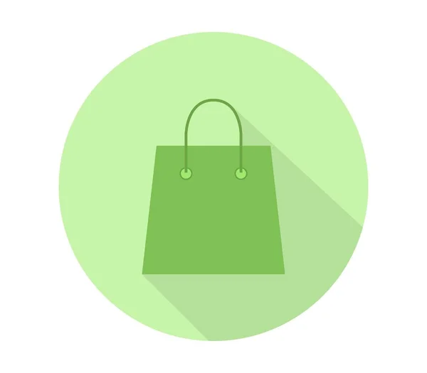 Symbol Einkaufstasche auf weißem Hintergrund dargestellt — Stockvektor