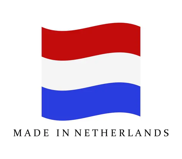 Realizzato in Olanda illustrato su sfondo bianco — Vettoriale Stock