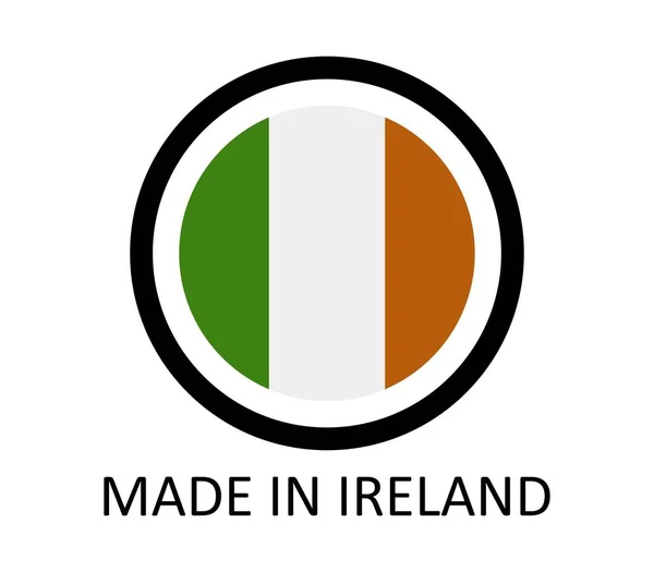 Made in ireland on white background — Stock Vector