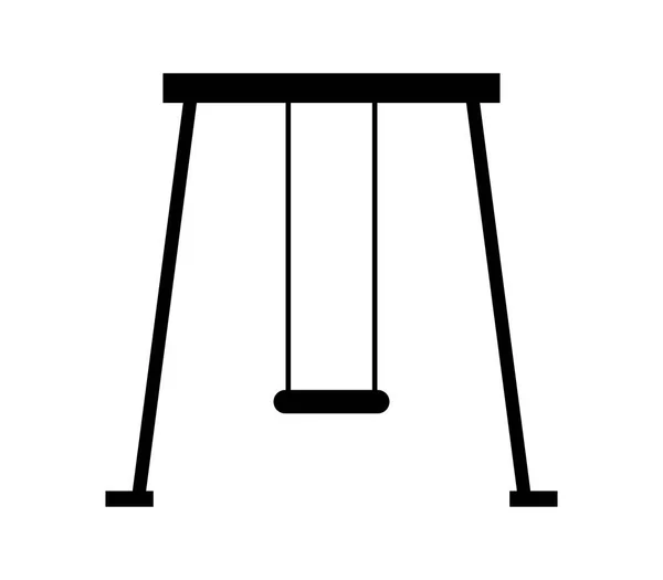 Icona swing su sfondo bianco — Vettoriale Stock