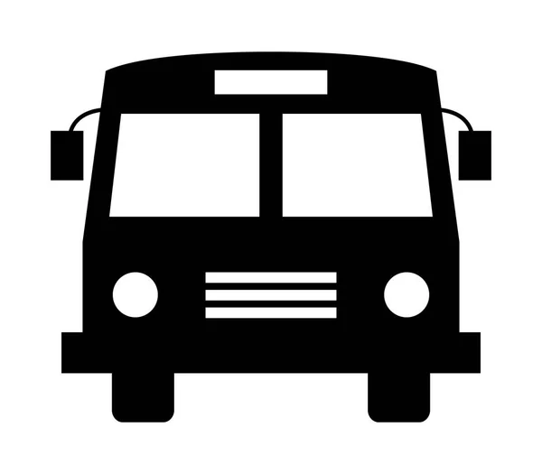 白色背景上的校车图标 — 图库矢量图片