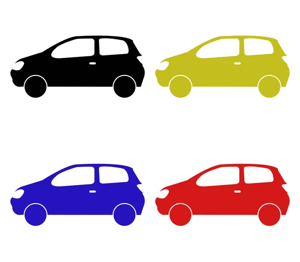 Auto Pictogram Witte Achtergrond — Stockvector