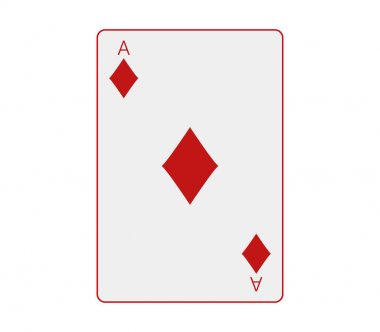 Poker kart simgesi beyaz arka plan üzerinde
