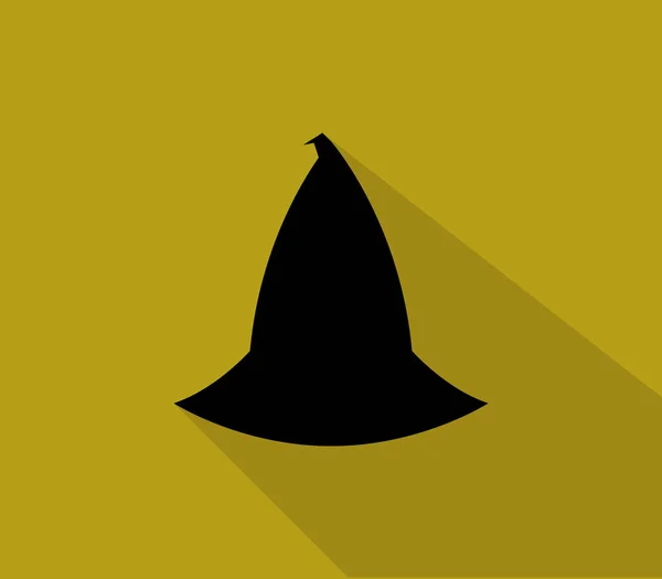 Hexenhut Symbol Auf Dem Hintergrund — Stockvektor