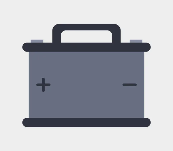 Ikona Baterie Počítače Pozadí — Stockový vektor