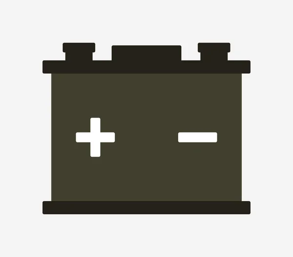 Maschinenbatterie Symbol Auf Dem Hintergrund — Stockvektor