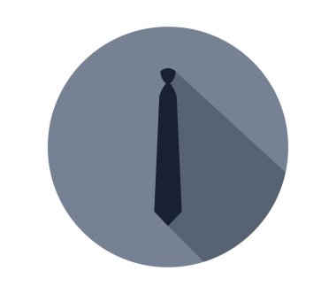 simgesi beyaz zemin üzerine kravat