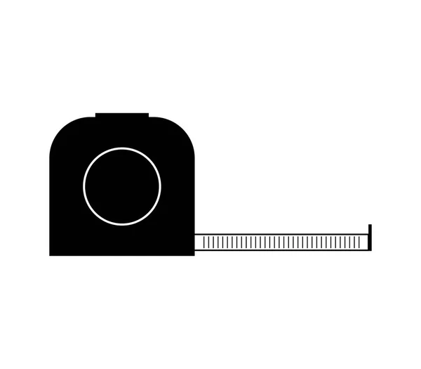 Measuring Tape Icon White Background — Stock Vector