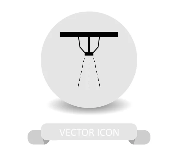 Sprinklers Icon White Background — Stock Vector