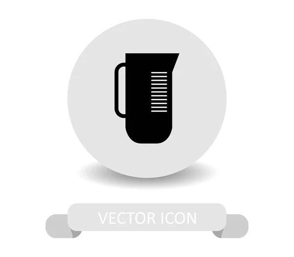 Measuring Cup Icon White Background — Stock Vector