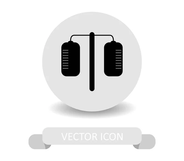 Icono Goteo Médico Sobre Fondo Blanco — Vector de stock