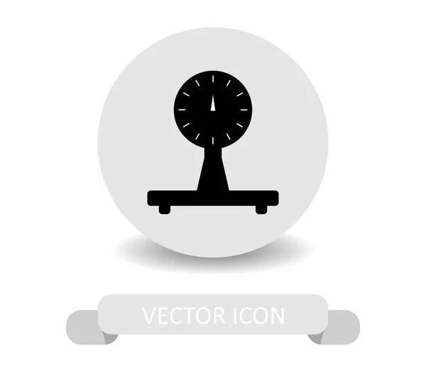 Symbol Für Gewichtsmaschine Auf Weißem Hintergrund — Stockvektor
