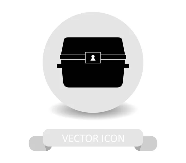 Icône Trésor Sur Fond Blanc — Image vectorielle