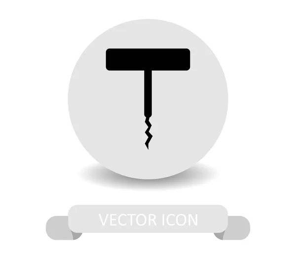 Bottle Opener Icon White Background — Stock Vector