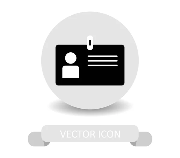 Medlem Kortsymbol Vit Bakgrund — Stock vektor