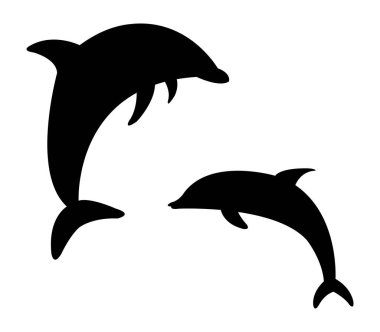 Yunus simgesi beyaz arka plan üzerinde