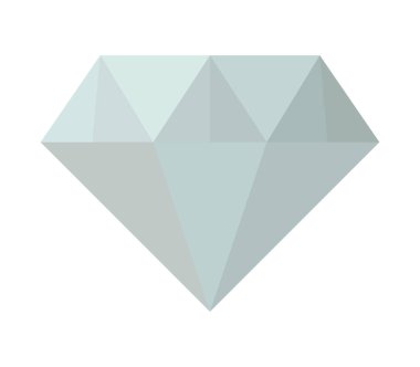 Beyaz arkaplanda elmas simgesi