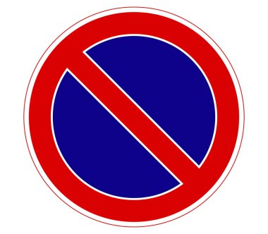 Beyaz zemin üzerine kırmızı sinyal