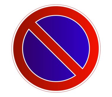 Beyaz zemin üzerine kırmızı sinyal