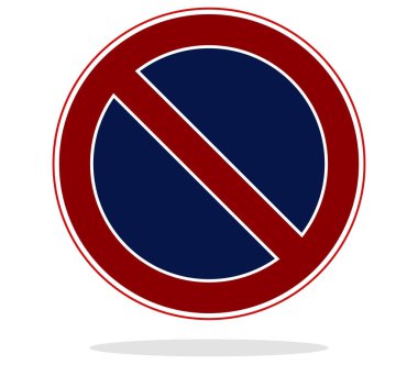 Beyaz zemin üzerine kırmızı sinyal