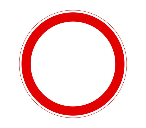Panneau Interdiction Sur Fond Blanc — Image vectorielle