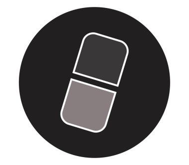 Beyaz arka plan üzerinde uyuşturucu simgesi