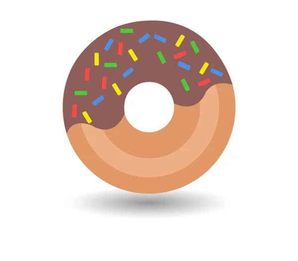 Donut Symbol Auf Weißem Hintergrund — Stockvektor