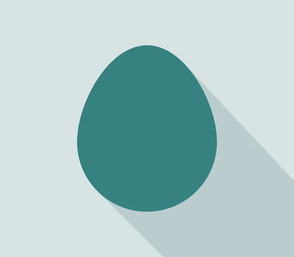 Значок Яйца Белом Фоне — стоковый вектор