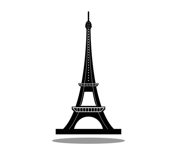 Torre Eiffel Sobre Fondo Blanco — Archivo Imágenes Vectoriales