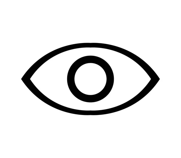 Icono Del Ojo Sobre Fondo Blanco — Archivo Imágenes Vectoriales