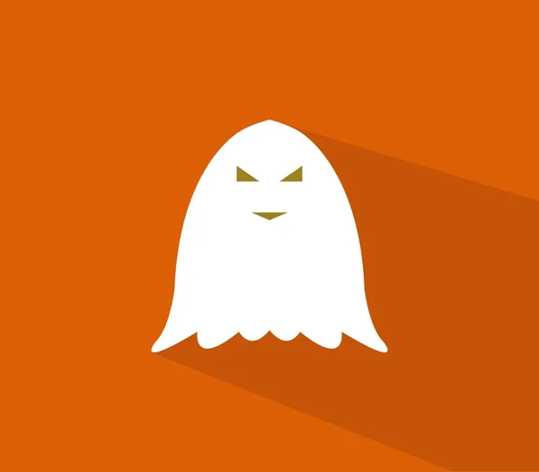 Ghost Ikonen Vit Bakgrund — Stock vektor