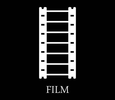 filmstreep simgesi beyaz arka plan üzerinde