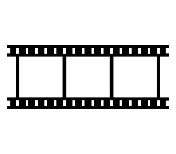 Filmstreep Symbol Auf Weißem Hintergrund — Stockvektor