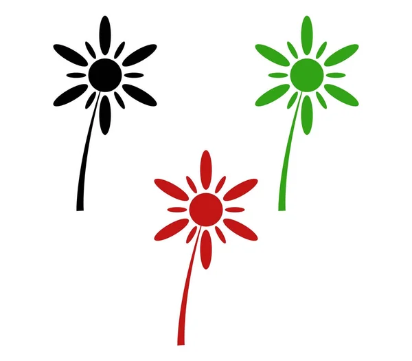 Blume Symbol Auf Weißem Hintergrund — Stockvektor