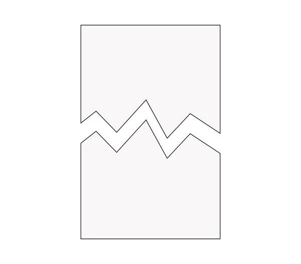 Blatt Symbol Auf Weißem Hintergrund Geschnitten — Stockvektor