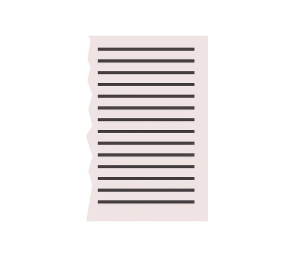 Icône Feuille Coupée Sur Fond Blanc — Image vectorielle