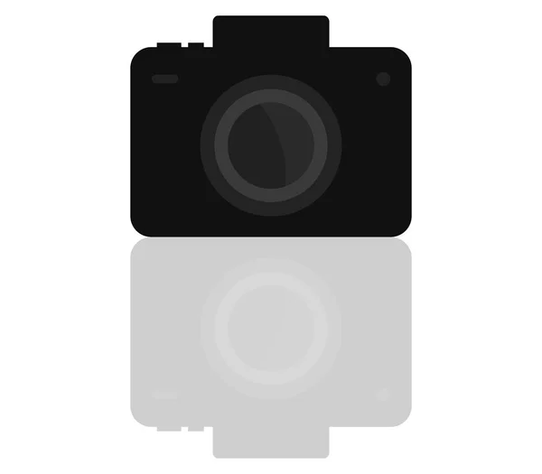 Beyaz Arkaplanda Kamera Simgesi — Stok Vektör