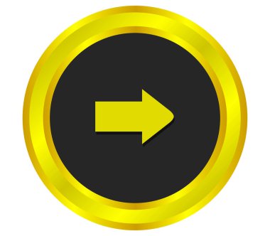 Beyaz arkaplanda ok simgesi