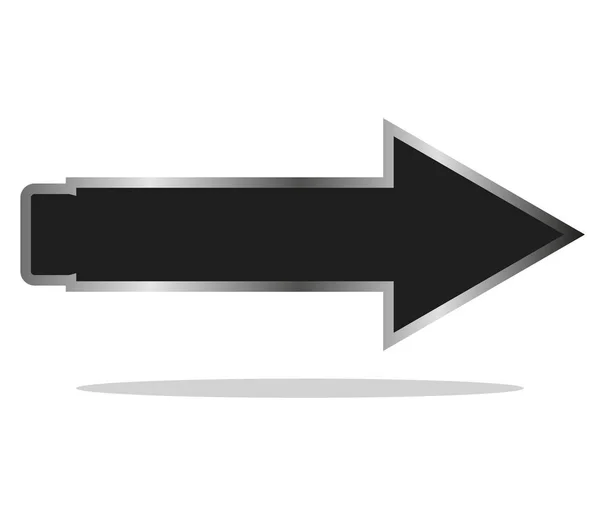 Icône Flèche Sur Fond Blanc — Image vectorielle