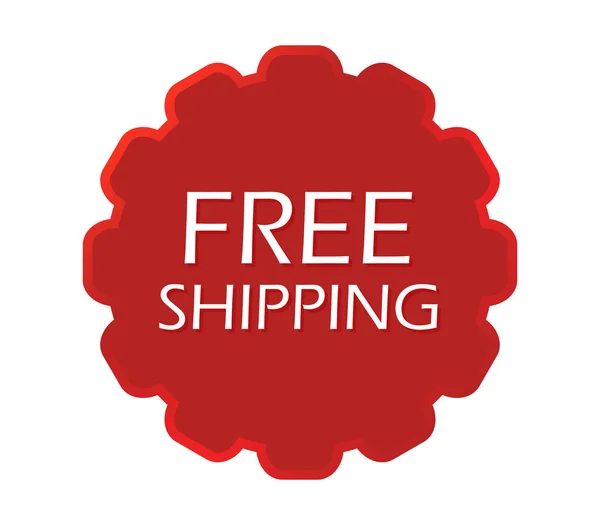 Free Shipping Icon White Background — Stock Vector