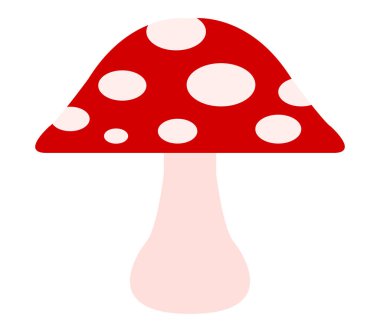 Beyaz arkaplanda mantar simgesi