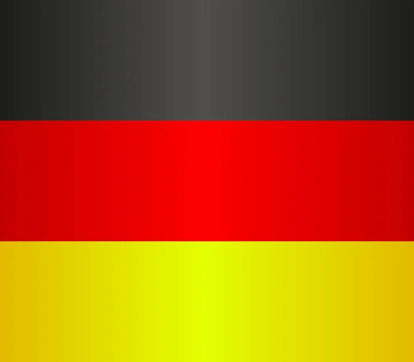 Tyskland Flagga Med Flagga — Stock vektor