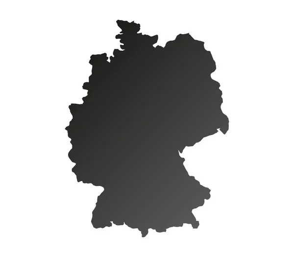 Fehér Háttér Németország Megjelenítése — Stock Vector
