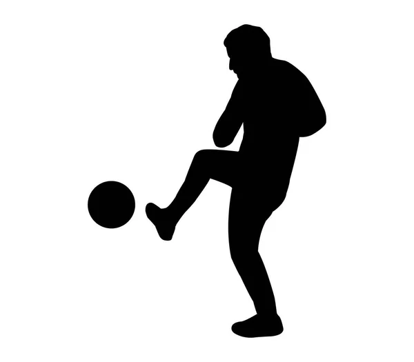 白い背景の上のサッカー選手 — ストックベクタ
