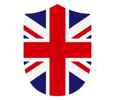 İngiltere bayrak beyaz arka plan üzerinde