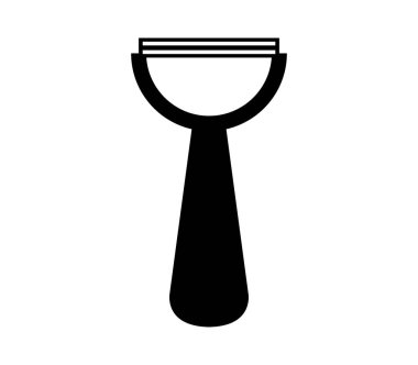 Soyucu simgesi beyaz arka plan üzerinde