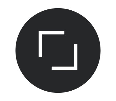 Beyaz arkaplanda ok simgesi