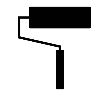 Beyaz arka plan simgesinde silindir