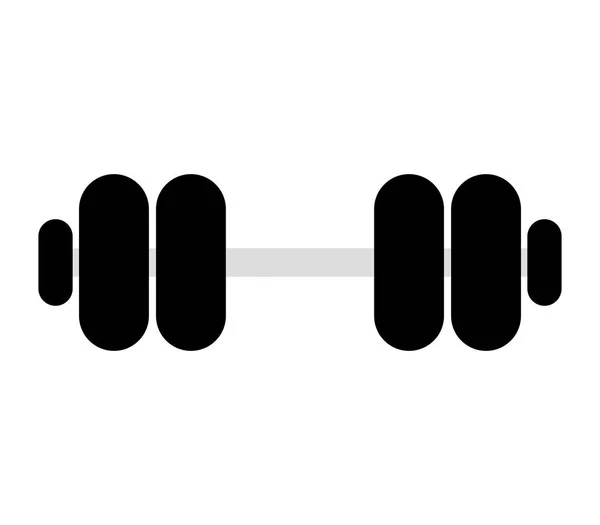 白色背景的健身房重量图标 — 图库矢量图片